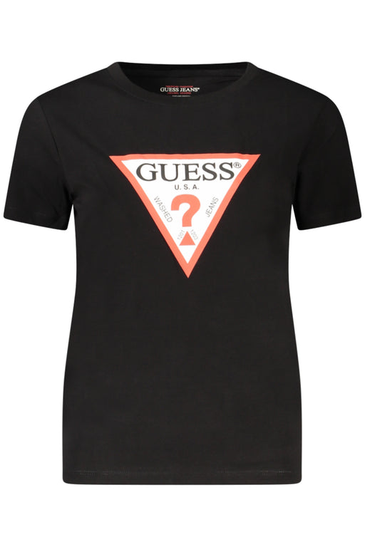 Guess Jeans Short Sleeve T-Shirt Women Black