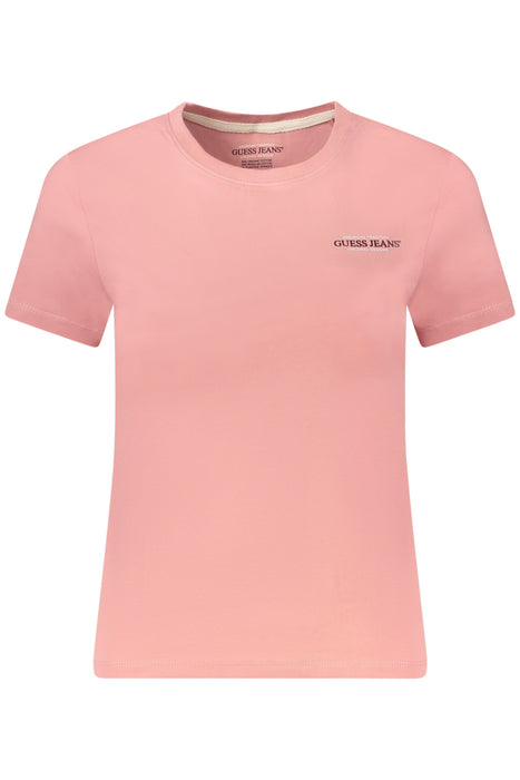 Guess Jeans Womens Short Sleeve T-Shirt Pink