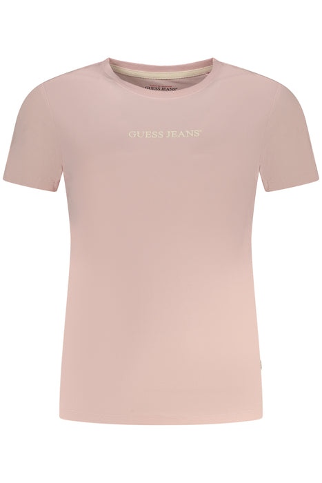 Guess Jeans Womens Short Sleeve T-Shirt Pink