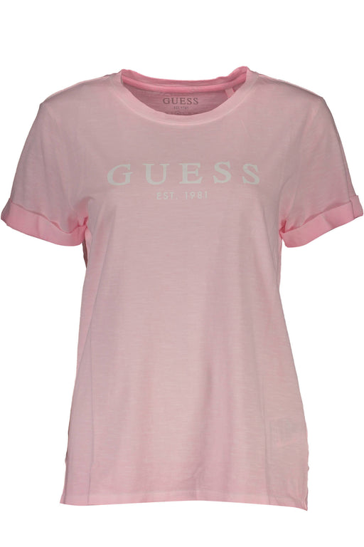 Guess Jeans Womens Short Sleeve T-Shirt Pink