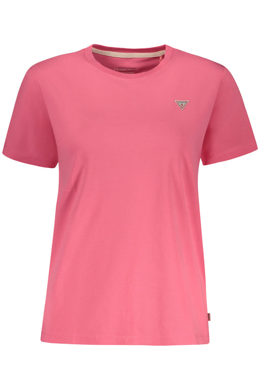 Guess Jeans Womens Short Sleeve T-Shirt Pink