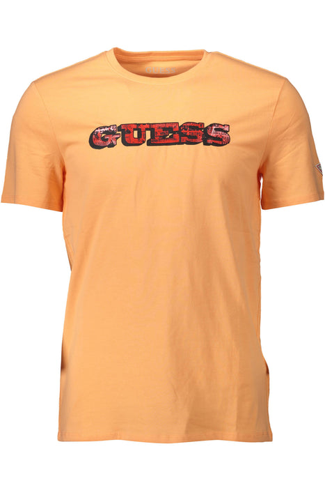 Guess Jeans Man Short Sleeve T-Shirt Orange