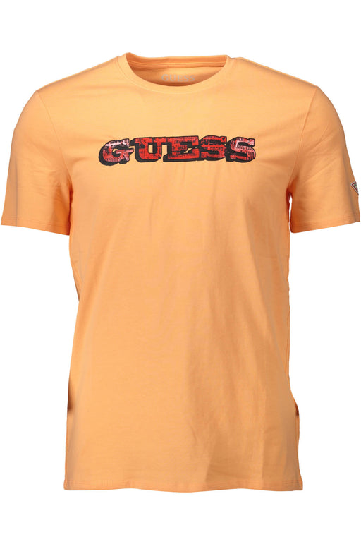Guess Jeans Man Short Sleeve T-Shirt Orange