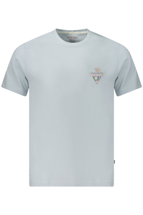 Guess Jeans Short Sleeve T-Shirt Men Blue