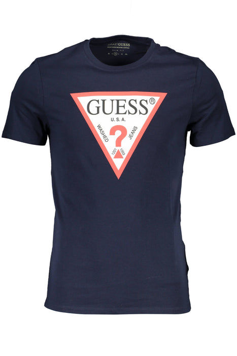 Guess Jeans Mens Short Sleeve T-Shirt Blue