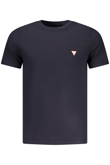 Guess Jeans Mens Short-Sleeved T-Shirt Blue