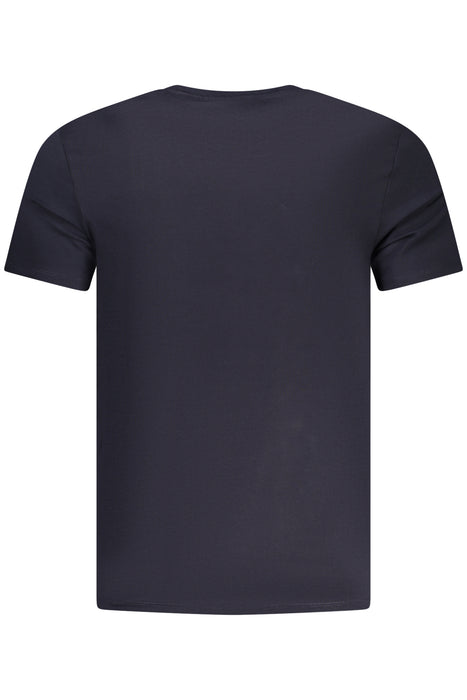 Guess Jeans Mens Short-Sleeved T-Shirt Blue