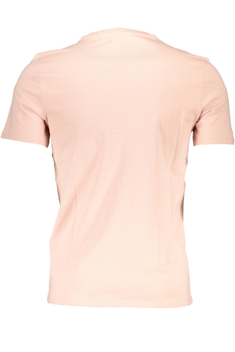 Guess Jeans Mens Pink Short Sleeve T-Shirt