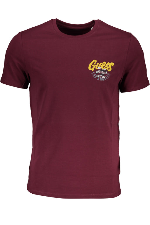 Guess Jeans Mens Short Sleeve T-Shirt Red