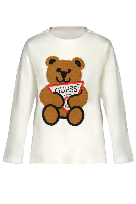 Guess Jeans White Long Sleeved T-Shirt For Children