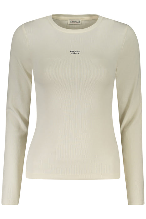 Guess Jeans Womens Long-Sleeved T-Shirt White