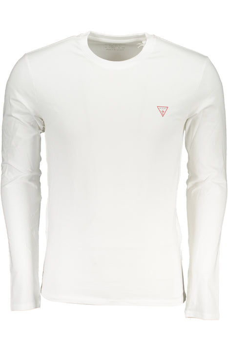 Guess Jeans Mens Long Sleeve T-Shirt White