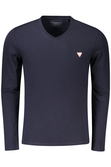 Guess Jeans Long Sleeve T-Shirt Men Blue