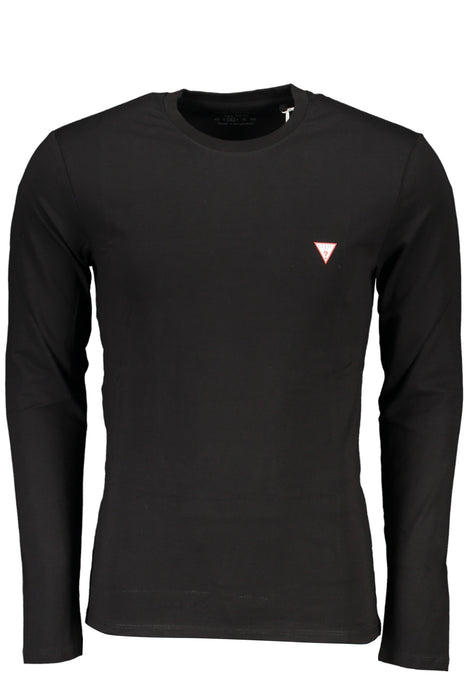 Guess Jeans Mens Long Sleeve T-Shirt Black