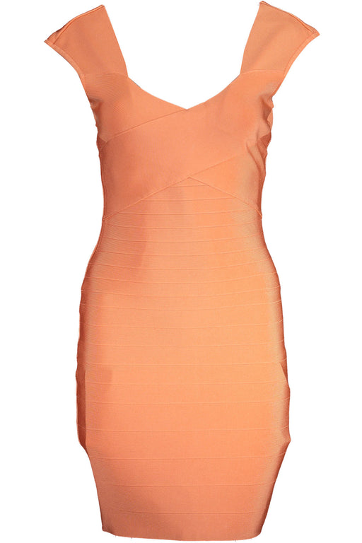 Guess Marciano Short Dress Woman Orange