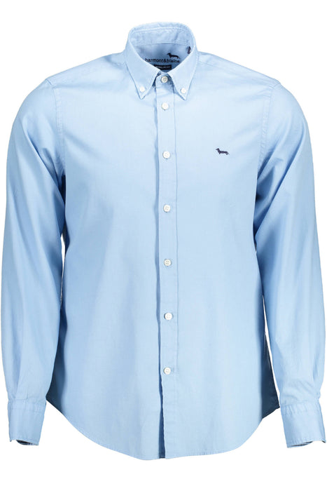 Harmont & Blaine Mens Long Sleeve Shirt Light Blue