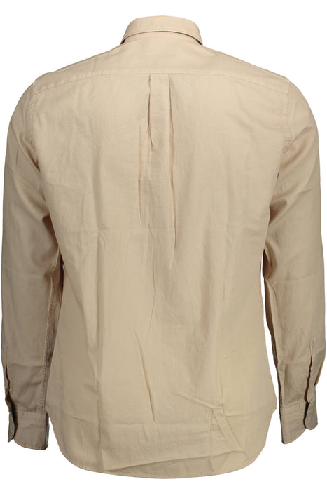 Harmont & Blaine Long Sleeve Shirt Men Beige