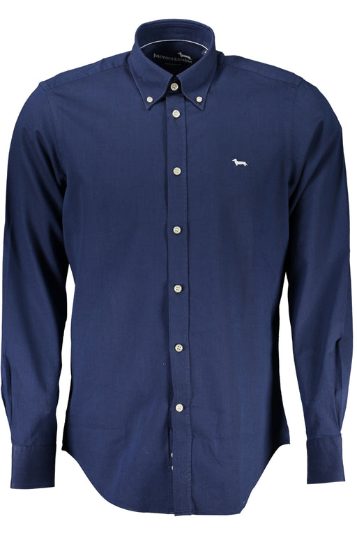 Harmont & Blaine Mens Long Sleeve Shirt Blue