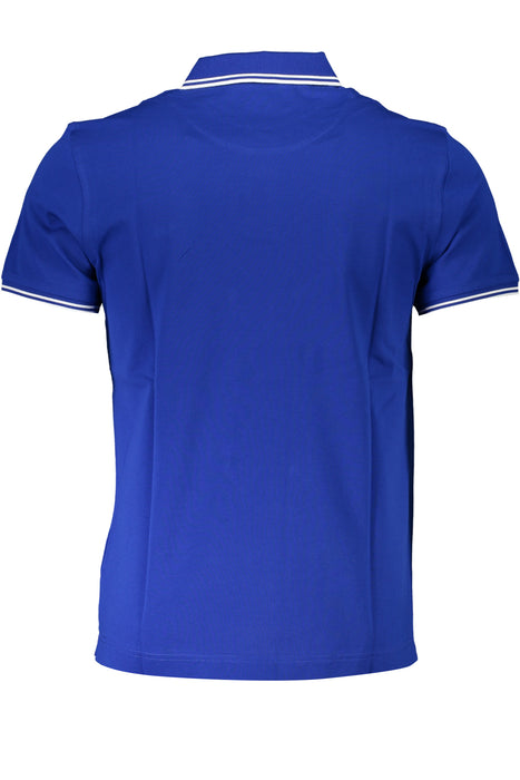 Harmont & Blaine Mens Short Sleeved Polo Shirt Blue