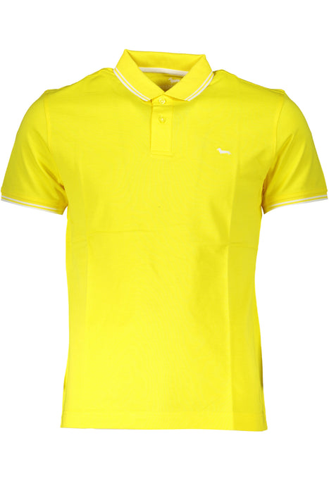 Harmont & Blaine Yellow Mens Short Sleeved Polo Shirt