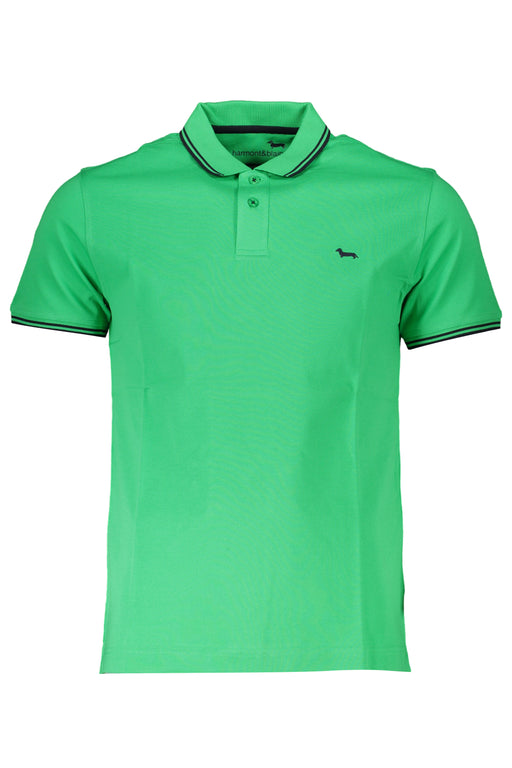 Harmont & Blaine Green Mens Short Sleeved Polo Shirt