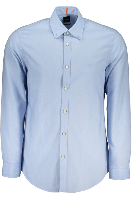 Hugo Boss Mens Long Sleeve Shirt Blue