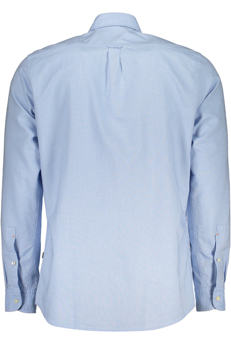 Hugo Boss Mens Long Sleeve Shirt Blue