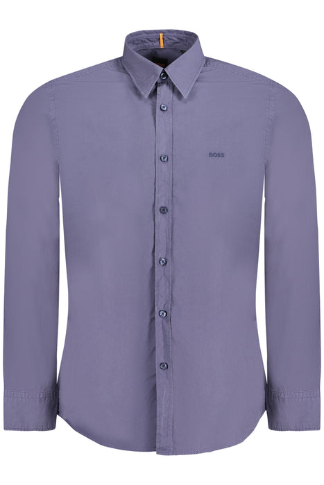 Hugo Boss Long Sleeve Shirt Men Blue