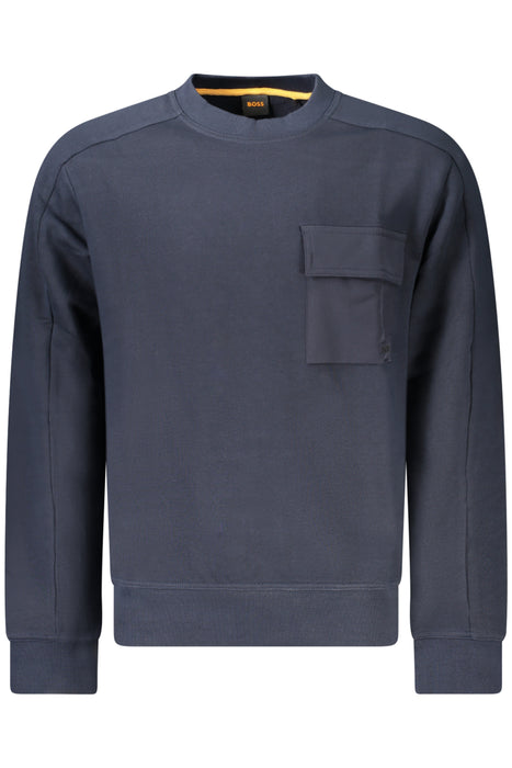 Hugo Boss Mens Zip-Up Sweatshirt Blue