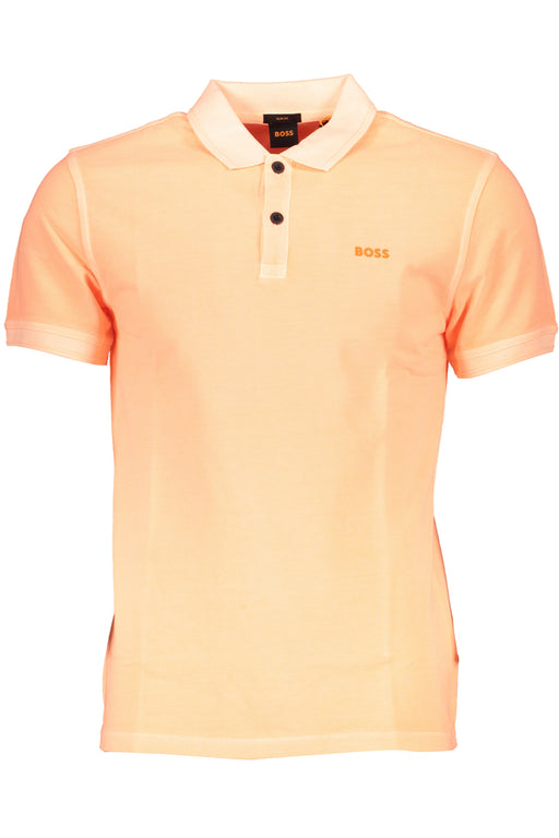 Hugo Boss Mens Orange Short Sleeved Polo Shirt