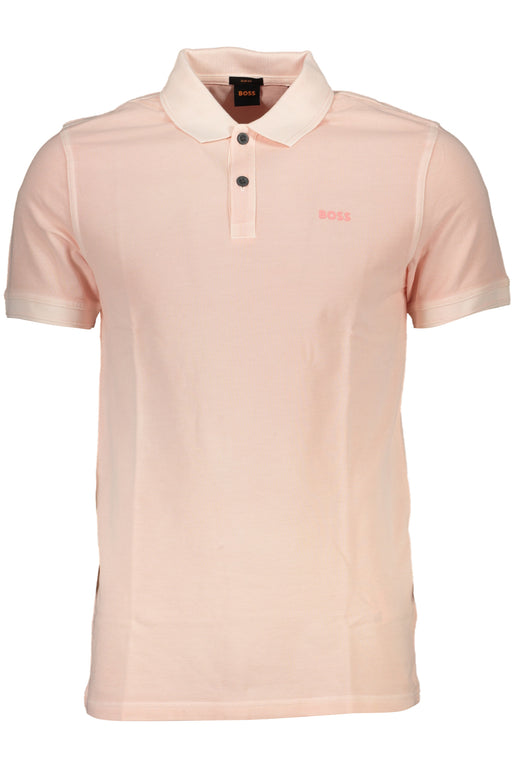 Hugo Boss Mens Short Sleeved Polo Shirt Pink