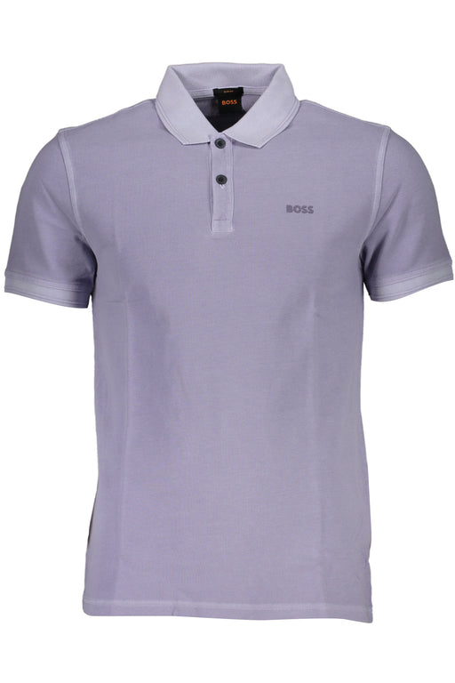 Hugo Boss Mens Short Sleeved Polo Shirt Purple