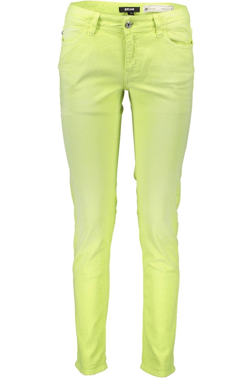 Just Cavalli Yellow Womens Trousers