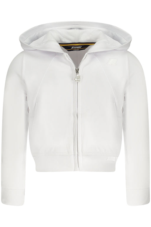 K-Way Zip-Up Sweatshirt For Girls White