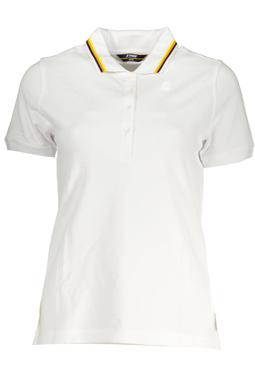 Womens K-Way Short Sleeved Polo Shirt White