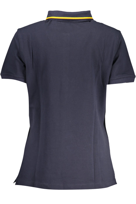 Womens K-Way Short Sleeved Polo Shirt Blue