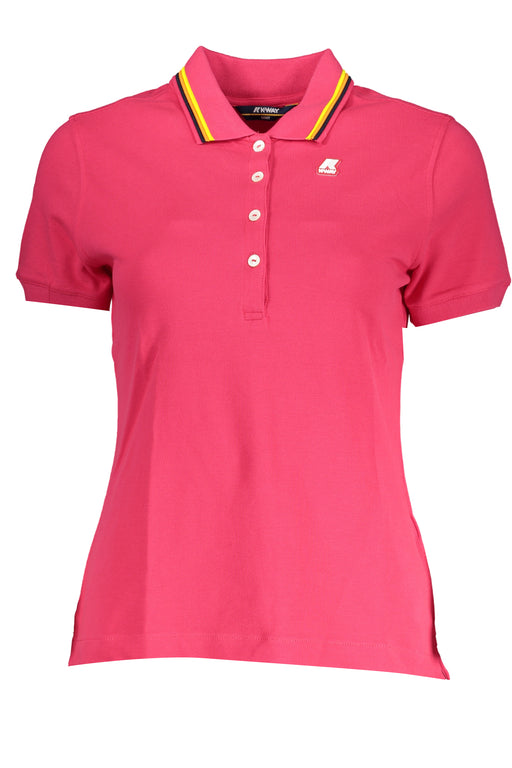 Womens K-Way Short Sleeved Polo Shirt Red