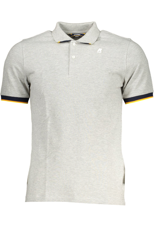 K-Way Gray Mens Short Sleeved Polo Shirt