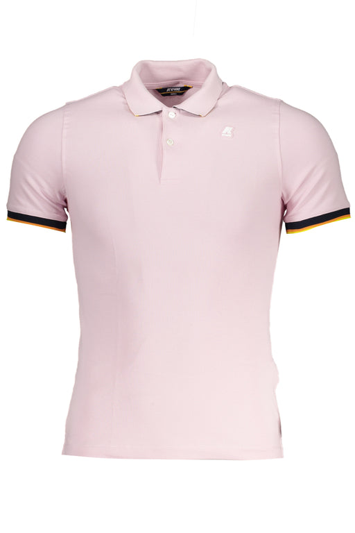 K-Way Pink Mens Short Sleeved Polo Shirt