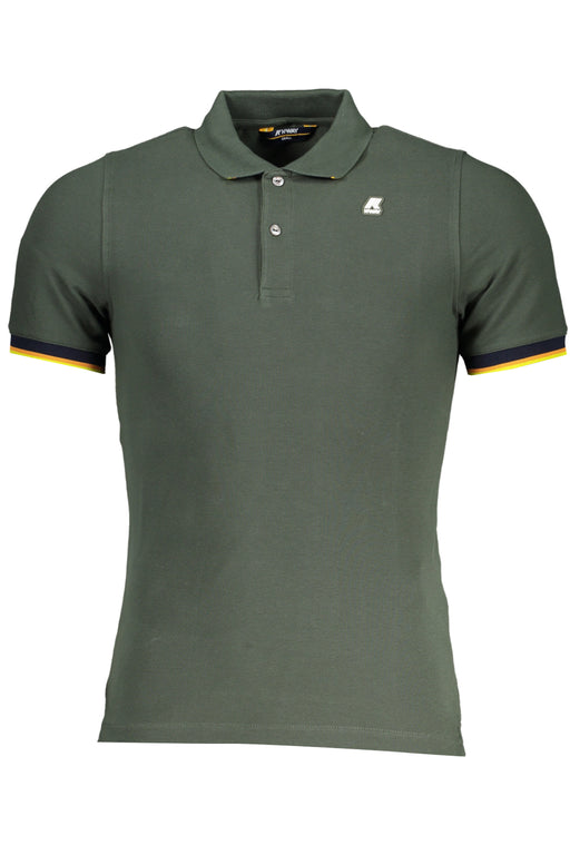 K-Way Green Mens Short-Sleeved Polo Shirt