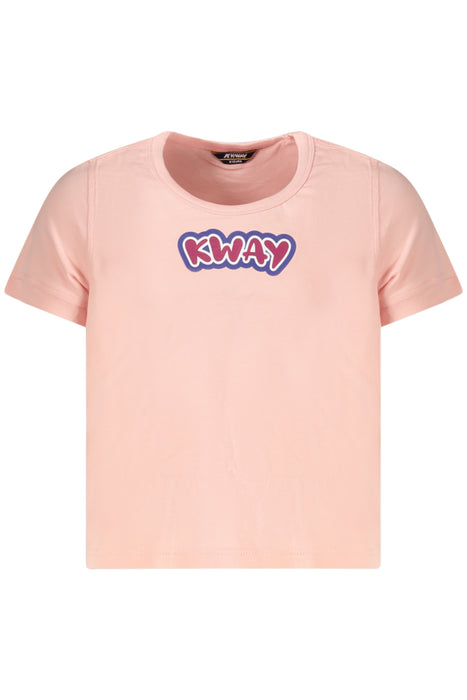 K-Way Short Sleeve T-Shirt Girl Pink
