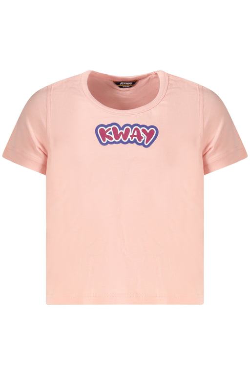 K-Way Short Sleeve T-Shirt Girl Pink