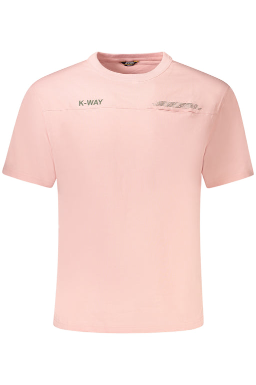 K-Way Short Sleeve T-Shirt Men Pink