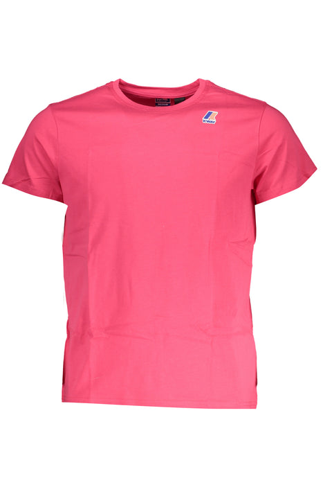 Mens K-Way Short Sleeve T-Shirt Pink