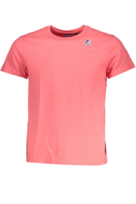 Mens K-Way Short Sleeve T-Shirt Pink