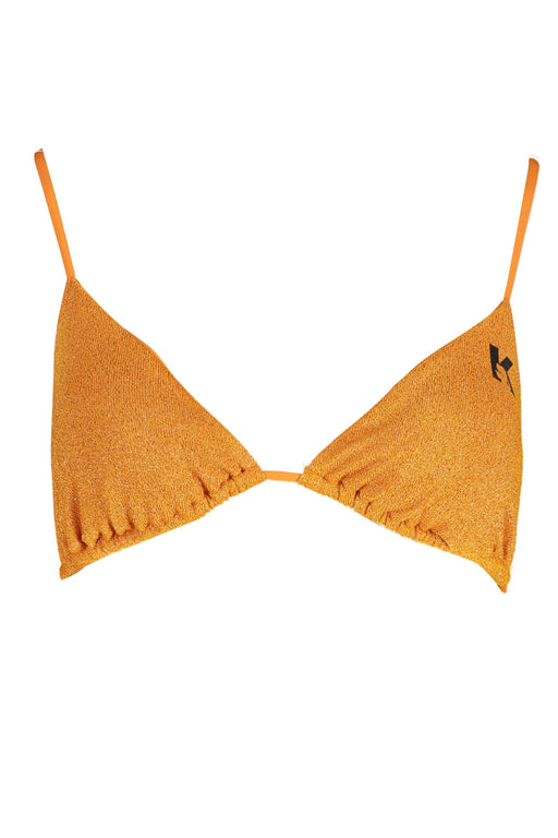 Karl Lagerfeld Beachwear Top Womens Costume Orange