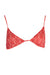 Karl Lagerfeld Beachwear Top Womens Costume Red