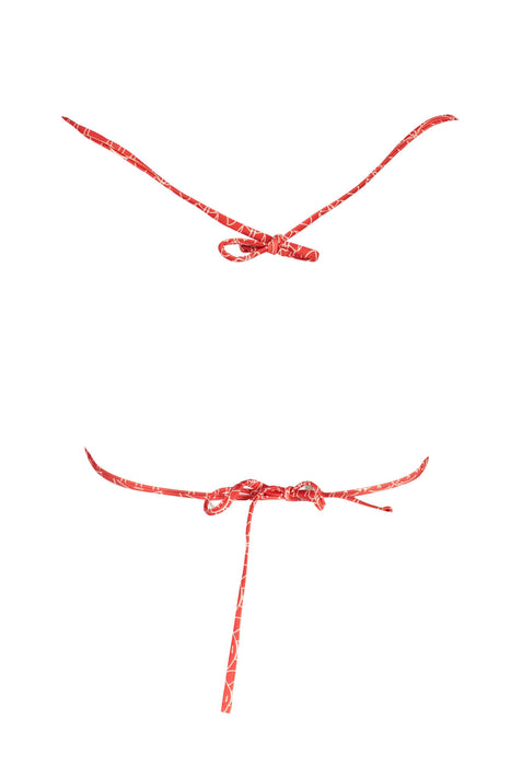 Karl Lagerfeld Beachwear Top Womens Costume Red