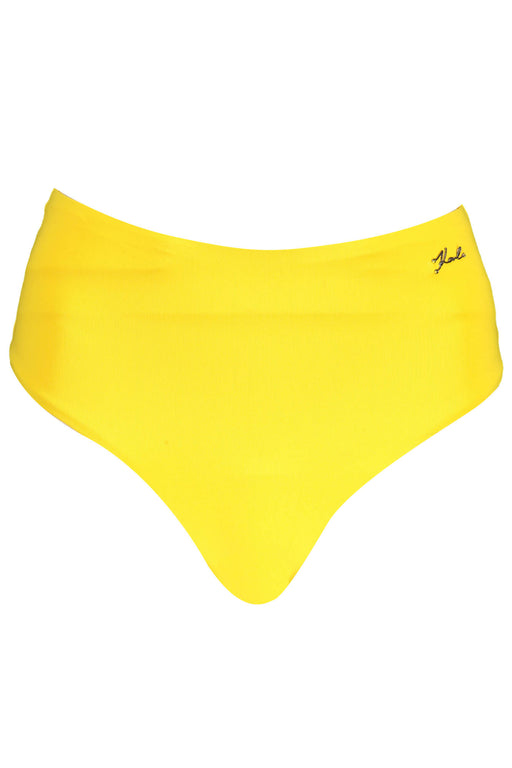 Karl Lagerfeld Beachwear Womens Bottom Swimsuit Yellow
