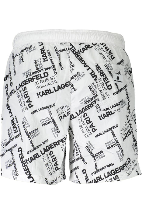 Karl Lagerfeld Beachwear Swimsuit Bottom Men White